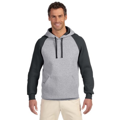 Jerzees Raglan Hooded Sweatshirt - Custom Pockets