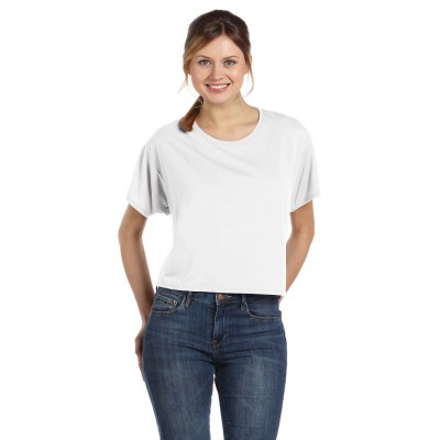 Bella + Canvas Ladies' Flowy Boxy T-Shirt - Sewn On Letters