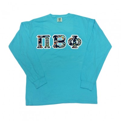 Comfort Colors Long-Sleeve T-Shirt - Sewn On Letters
