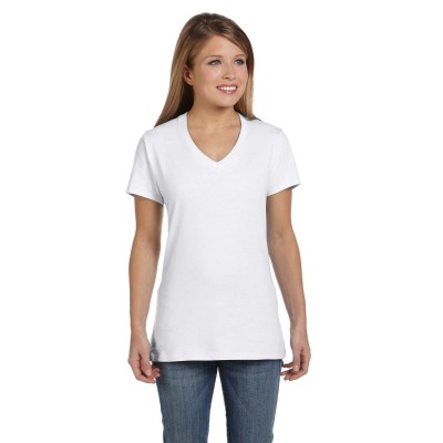 Hanes Ladies' Nano V-Neck T-Shirt - Symbol