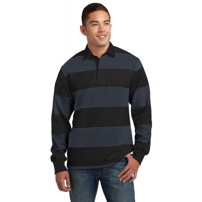 Sport-tek Classic Long Sleeve Rugby Polo - Monograms