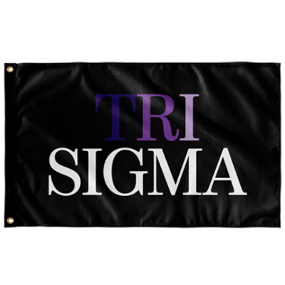 Tri Sigma Sorority Flag - Multi & Black