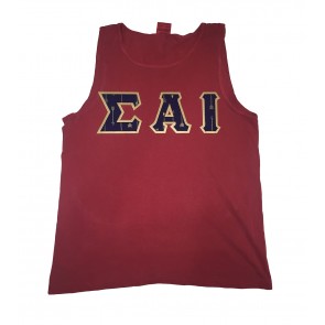 Comfort Colors Tank Top - Sewn On Letters