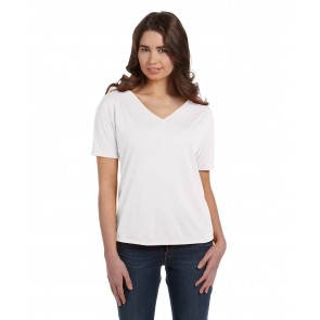 Bella + Canvas Ladies' Slouchy V-Neck T-Shirt - Crest