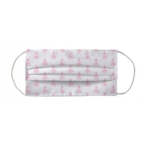 Delta Gamma Sorority Face Mask Coverlet - Anchor White Pink