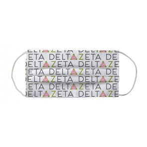 Delta Zeta Sorority Face Mask Coverlet - Wordmark Color