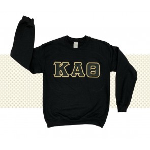 Kappa Alpha Theta Sorority Sweatshirt With Stitch Letters