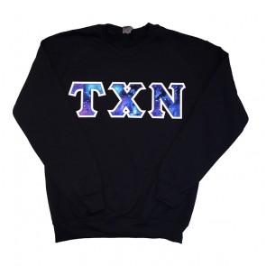 Greek Sweatshirt With Galaxy Letters