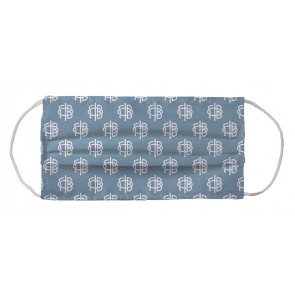 Gamma Phi Beta Sorority Face Mask Coverlet - Interlocking Letters Once In A Blue Moon White