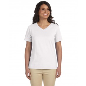 LAT Ladies' V-Neck T-Shirt - Custom Pockets