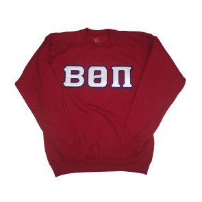 Beta Theta Pi Sweatshirt With White And Royal Stitch Letters