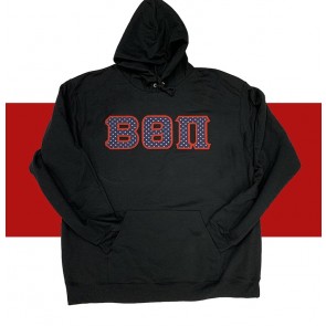 Greek Hoodie With American Stars Stitch Letters