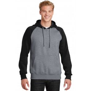 Sport-tek Raglan Colorblock Pullover Hooded Sweatshirt - Symbol