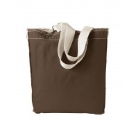 Authentic Pigment Raw-Edge Tote - Sewn On Letters