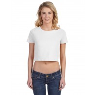 Bella + Canvas Ladies' Poly-Cotton Crop T-Shirt - Crest