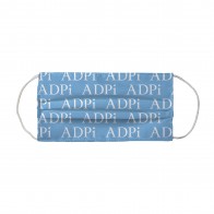 Alpha Delta Pi Sorority Face Mask Coverlet - ADPi Letters Adelphean Blue White