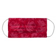 Alpha Omicron Pi Sorority Face Mask Coverlet - Red Roses