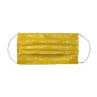 Alpha Xi Delta Greek Face Mask Coverlet - Name Yellow White