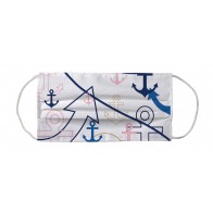 Delta Gamma Sorority Face Mask Coverlet - Scattered Anchors