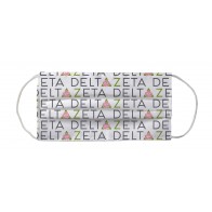 Delta Zeta Sorority Face Mask Coverlet - Wordmark Color