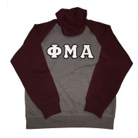 Sport-Tek Raglan Greek Hooded Sweatshirt - Sewn On Letters