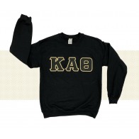 Kappa Alpha Theta Sorority Sweatshirt With Stitch Letters