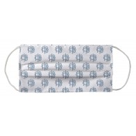 Gamma Phi Beta Sorority Face Mask Coverlet - Interlocking Letters White Once In A Blue Moon