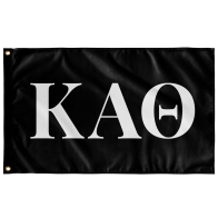 Kappa Alpha Theta Sorority Flag - Black & White