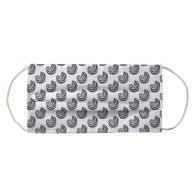 Kappa Delta Sorority Face Mask Coverlet - Shell Icon White Charcoal