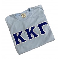 Kappa Kappa Gamma Chambray Sorority Shirt With Stitch Letters