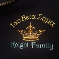 Knight Family Quarter Zip Greek Sweatshirt 