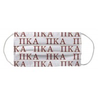 Pi Kappa Alpha Fraternity Face Mask Coverlet - Greek Letters Multi