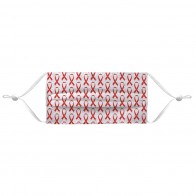 Red Ribbon Face Mask Coverlet 