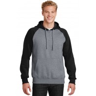 Sport-tek Raglan Colorblock Pullover Hooded Sweatshirt - Crest