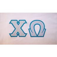 Chi Omega Sewn On Letters