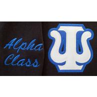 Alpha Class Embroidery With Psi Sewn on Letter