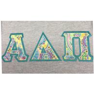 Alpha Delta Pi With Sewn on Letters