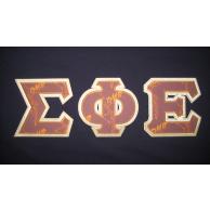 Sigma Phi Epsilon Sewn On Letters