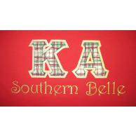 Kappa Alpha Sewn On Letters