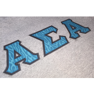 Alpha Sigma Alpha Sewn On Letters