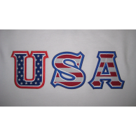 USA Sewn On Letters