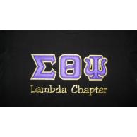 Sigma Theta Psi Sewn On Letters With Embroidery