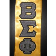 Beta Sigma Phi Sewn On Letters