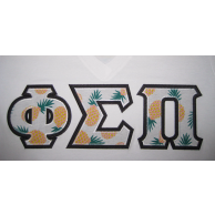 Phi Sigma Pi Sewn On Letters