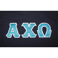 Alpha Chi Omega Sewn On Letters