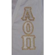 Alpha Omicron Pi Sewn On Letters