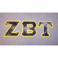 Zeta Beta Tau Sewn On Letters